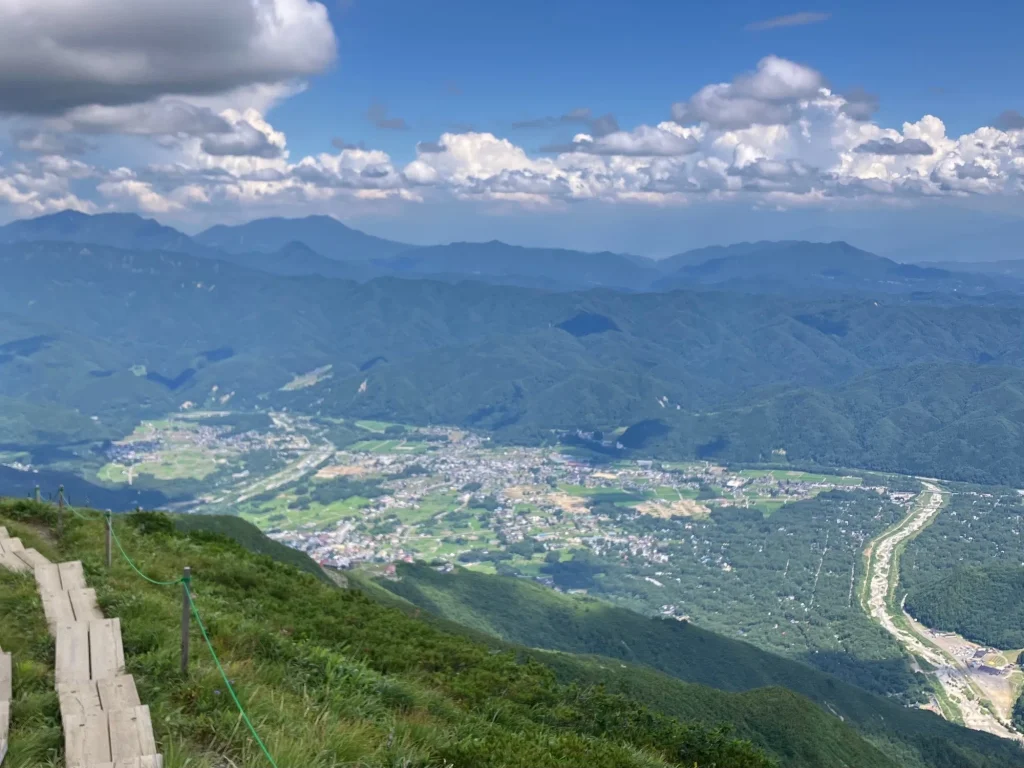 唐松岳からの下り