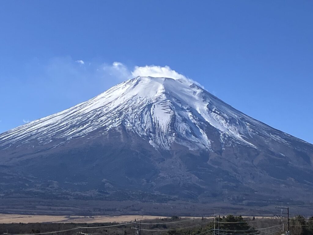 冬の美しい富士山